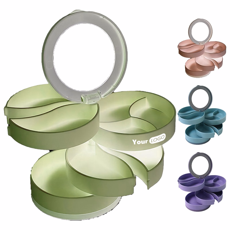 Abs Tiered Rotating Storage Box ?C Perfect For Home And Office Organization
