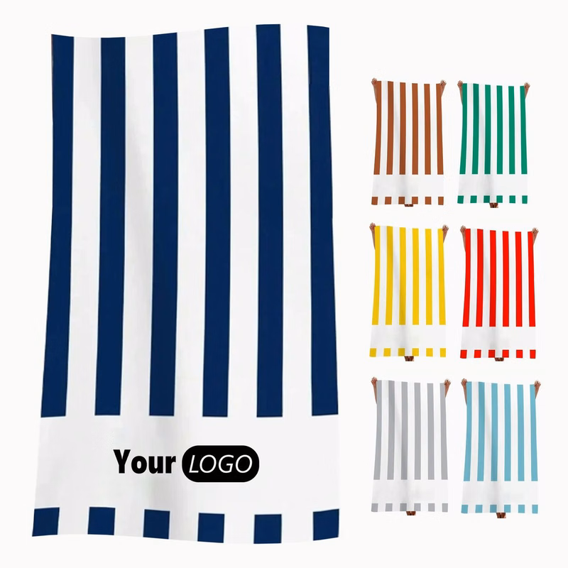 Microfiber Quick Dry Beach Towel Custom Print Logo