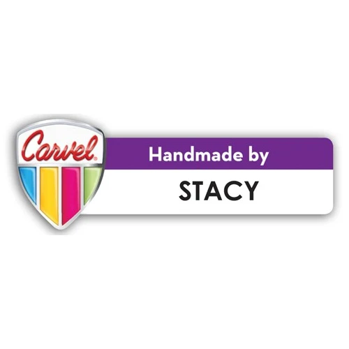 Laminated Personalized Name Badge (1"x3") Rectangle w/Shield 1