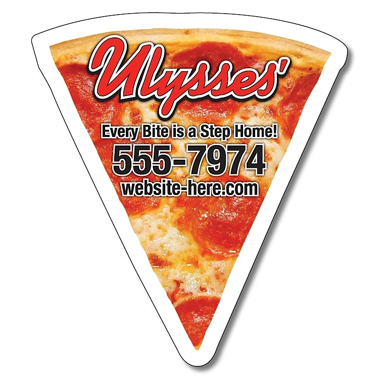 Magnet - Pizza Slice Shape (3.125x3.5) - 20 mil. 1