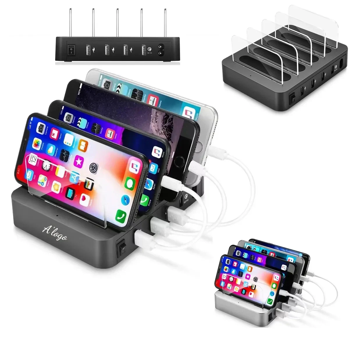 4 Port Multi USB Fast Charger Station 1