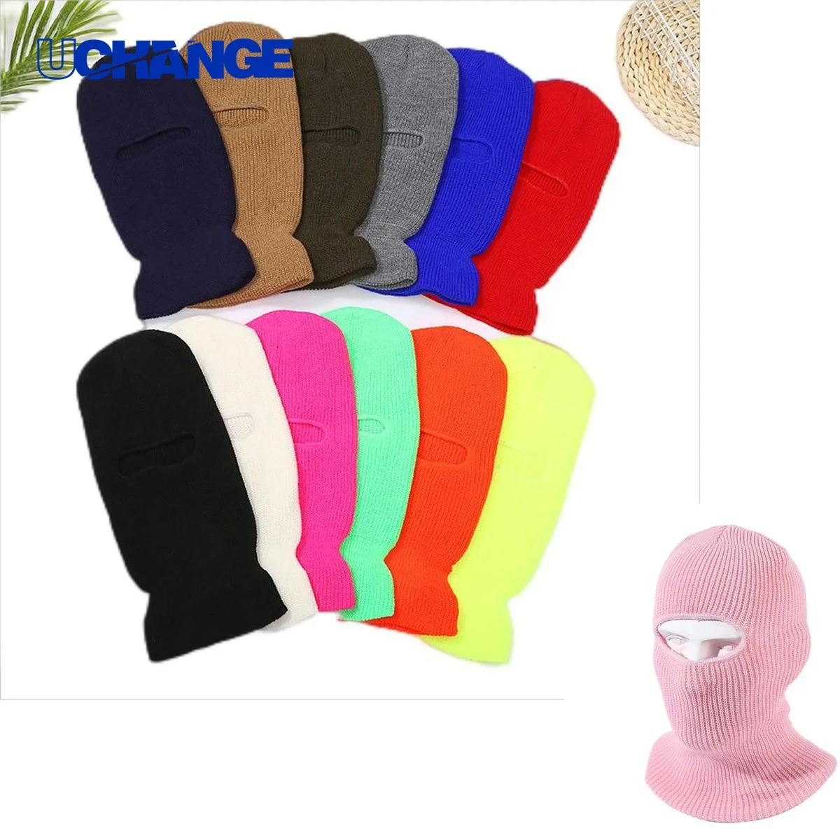 Single Hole Knitted Hat Balaclava 1