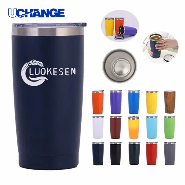 20oz Car Stainless Steel Insulated Mug for Vehicle Use