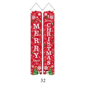 Hanging Christmas Porch Sign Banner 1