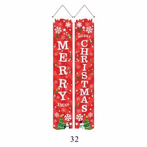 Hanging Christmas Porch Sign Banner