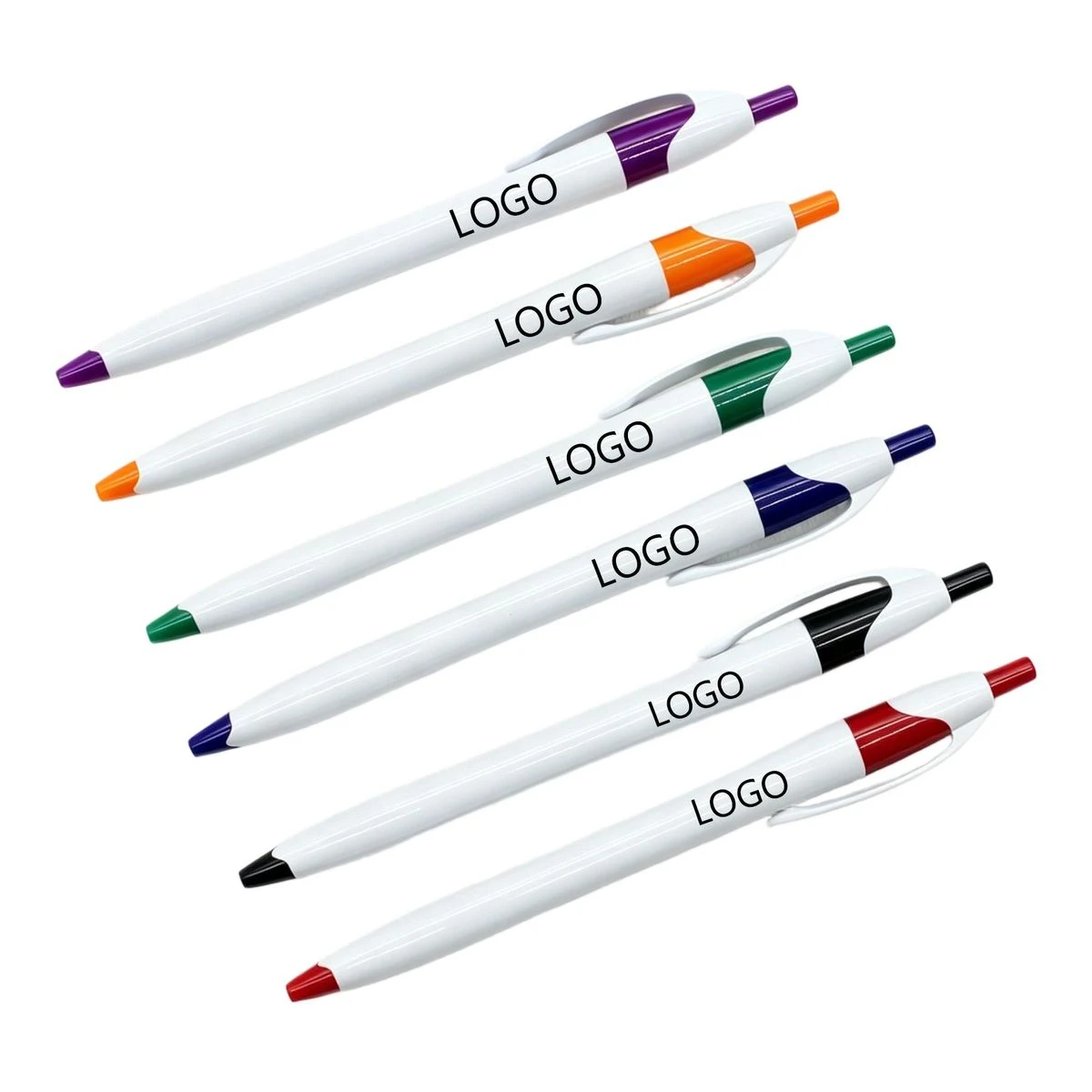 Retractable Slim Ball Pen, custom pen with logo imprint 1