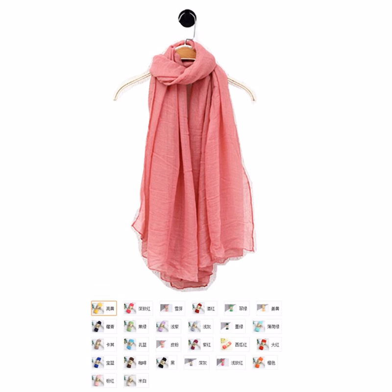 Women Cotton Linen Scarf