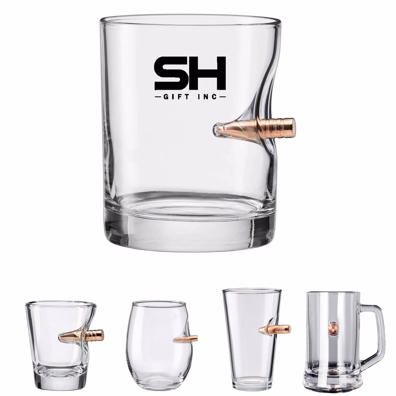 Whiskey Creative Clear Bullet Glasses