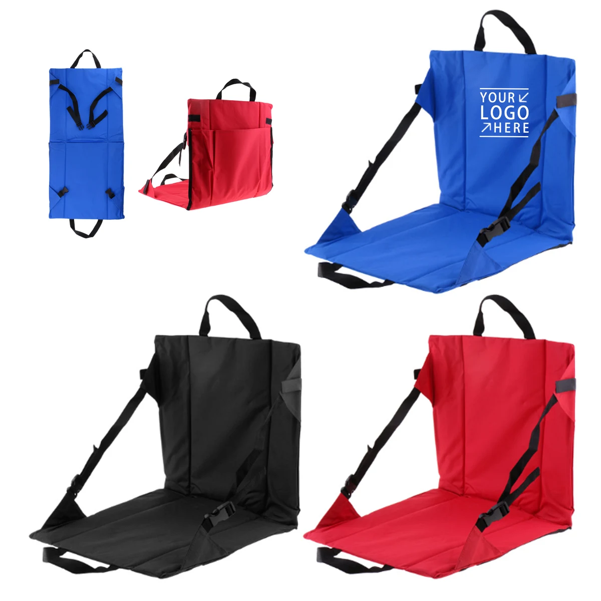 Customized Foldable Oxford Fabric Stadium Cushion 1