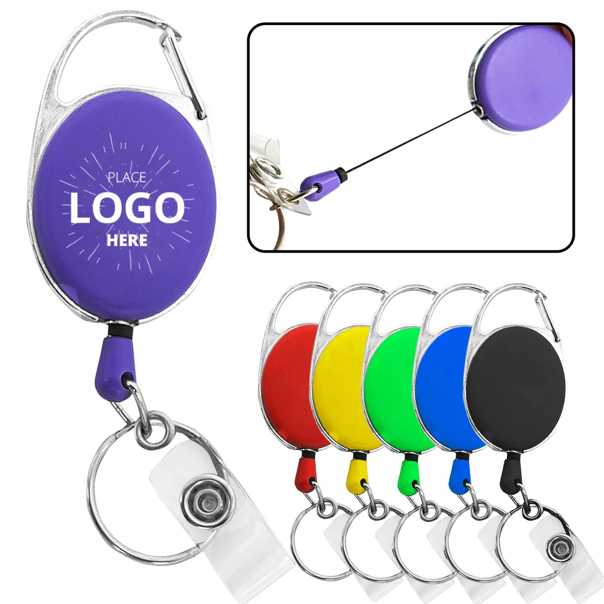 Retractable Badge Reel Keychain 1