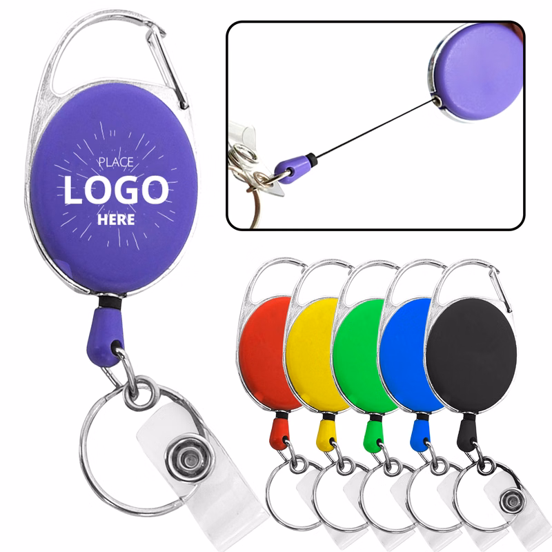 Retractable Badge Reel Keychain