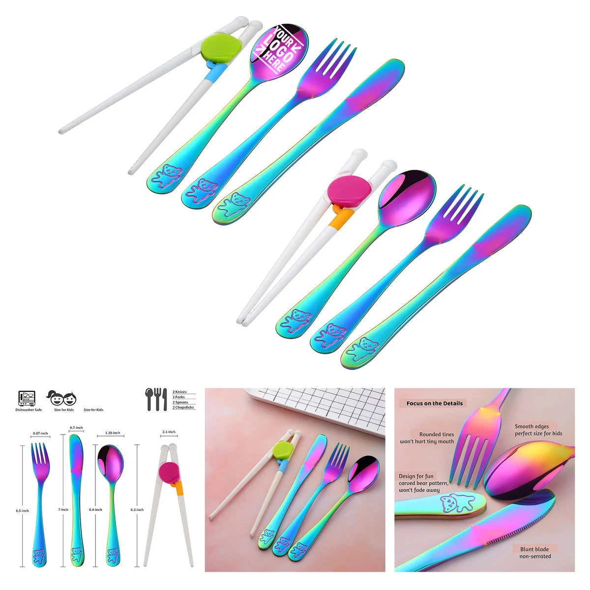Stainless Steel Children Flatware Set 1