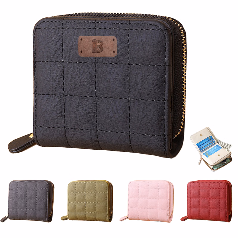 Mini Multi-Slot Wallet W/ Zipper Closure