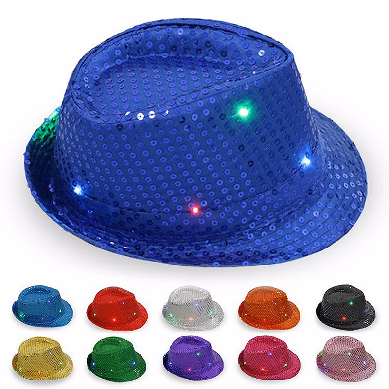 Led Luminous Jazz Hat