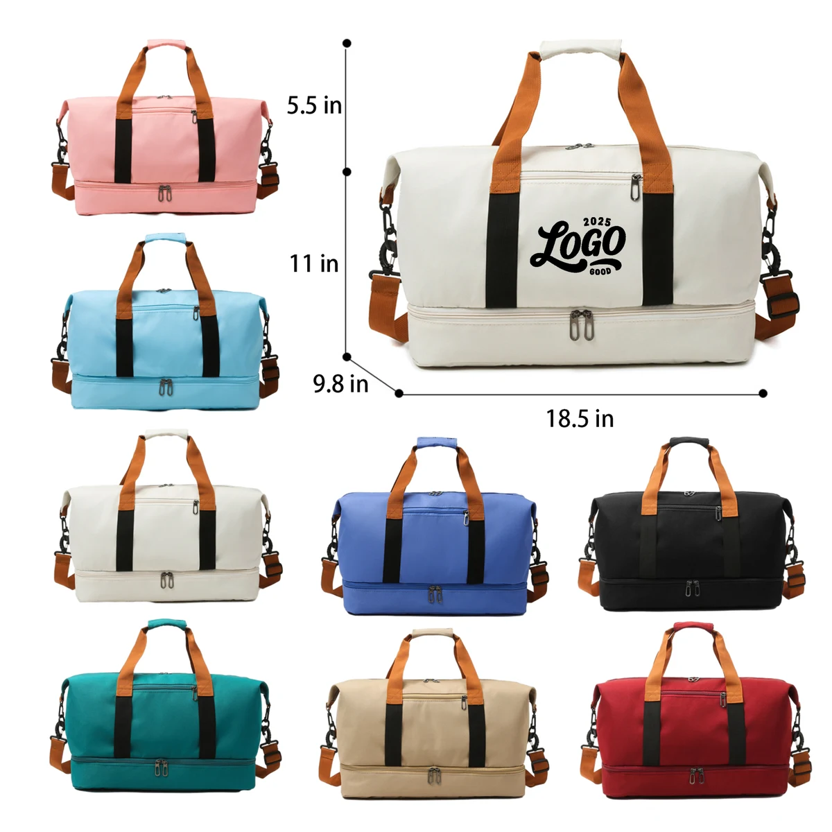 Foldable Wear-Resistant Sports Duffel Bag 1