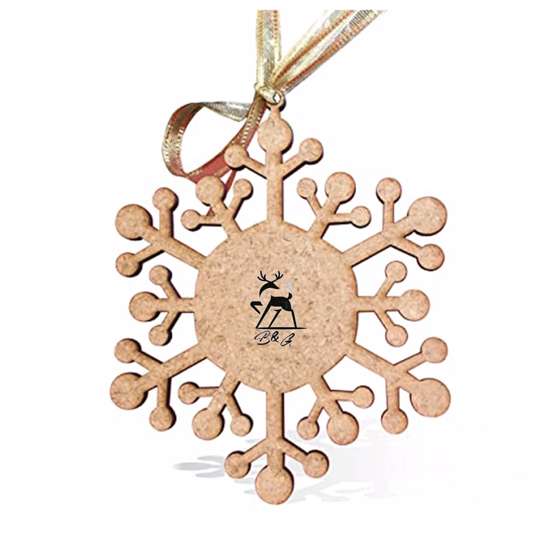 2.75" - Solid Hardwood Laser Engraved Ornaments