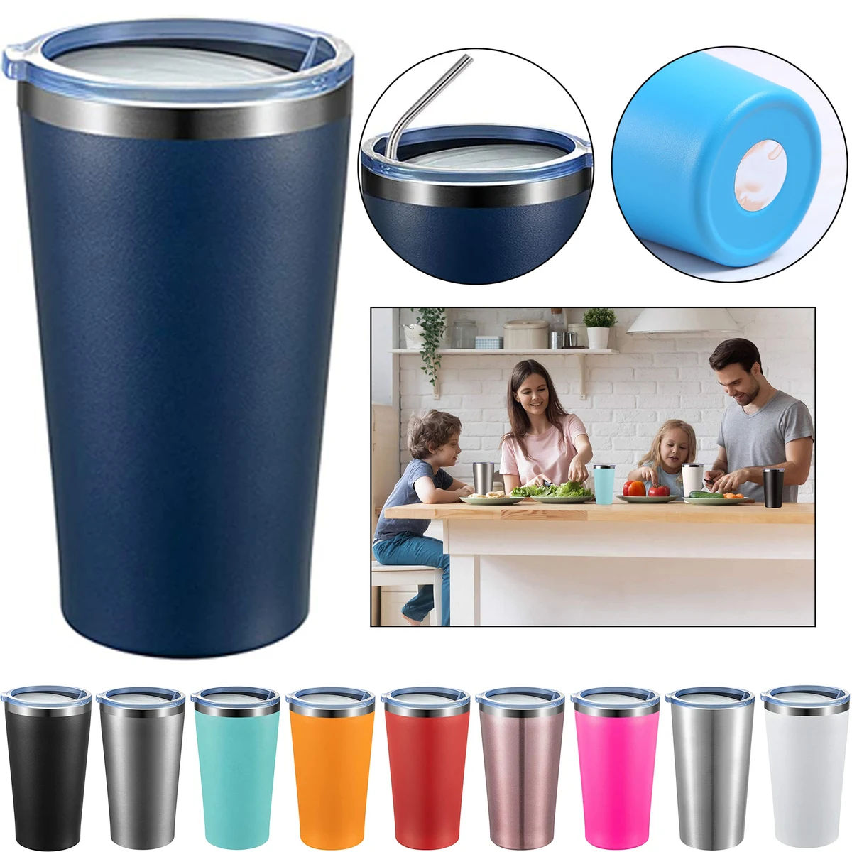 16oz Stainless Steel Tumbler 1