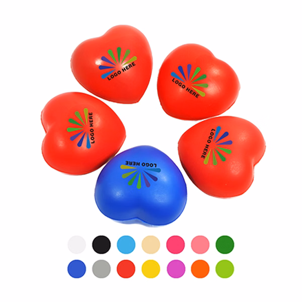MOQ50 Soft Heart Shape Stress Reliever For Relaxation