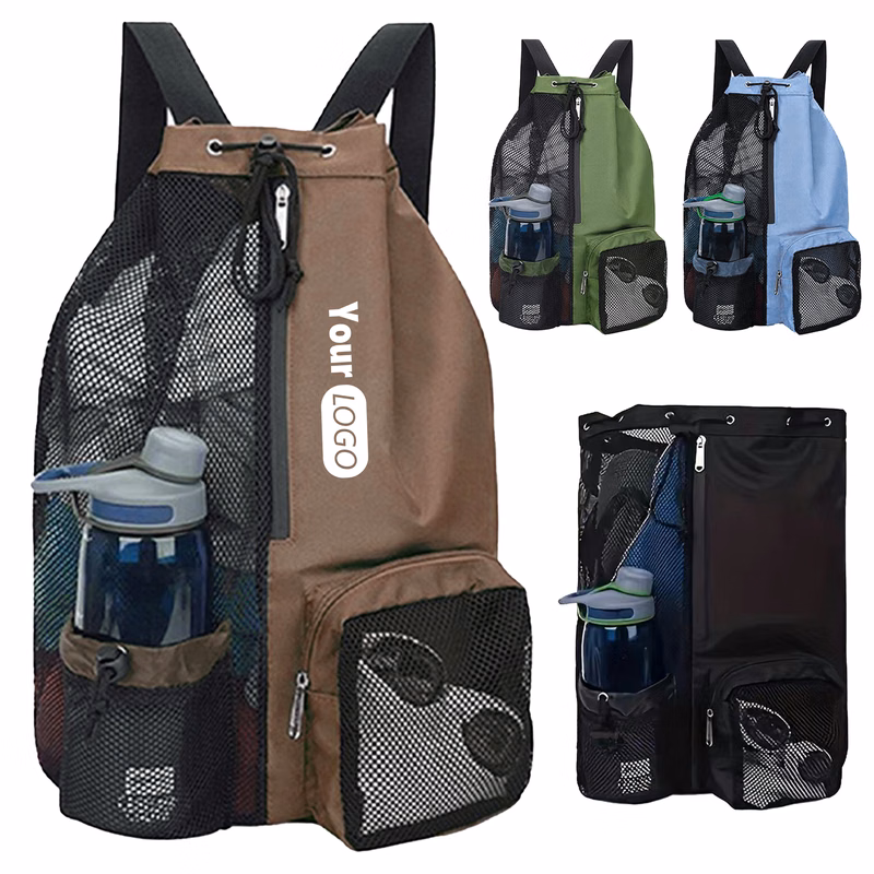 Nylon Breathable Mesh Gym And Beach Backpack