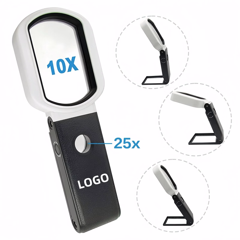 10X-25X Illuminated Magnifier With UV Detection