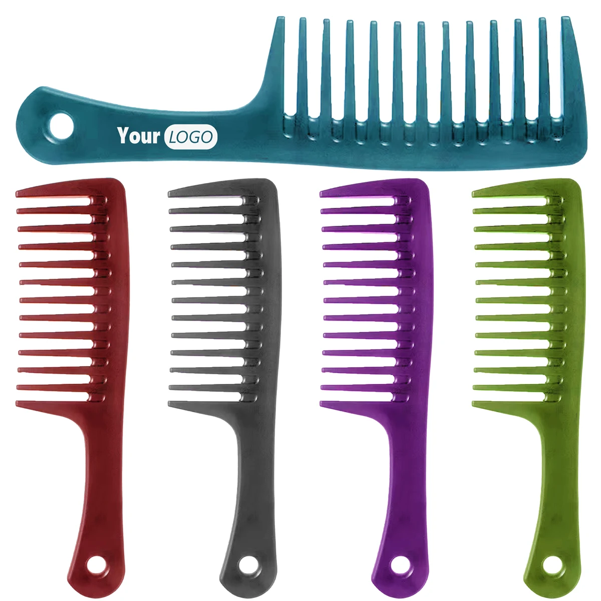 Plastic Wide Tooth Plastic Hair Comb 1