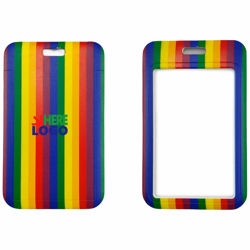 Rainbow ID Card Badge Holder MOQ20
