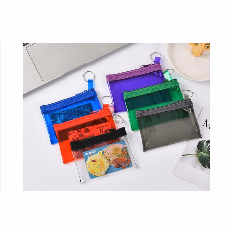 Translucent Zippered Coin Pouch