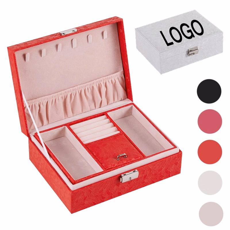 Custom Multi-Layer Jewelry Storage Organizer Box with Lock