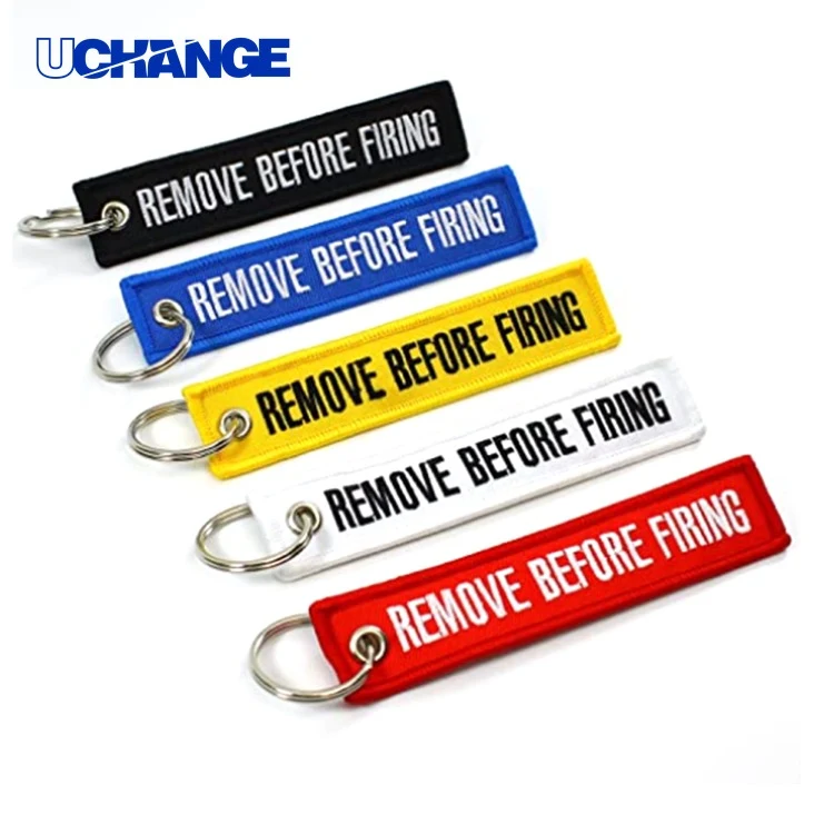 Embroidered Luggage Tag Keychain 1