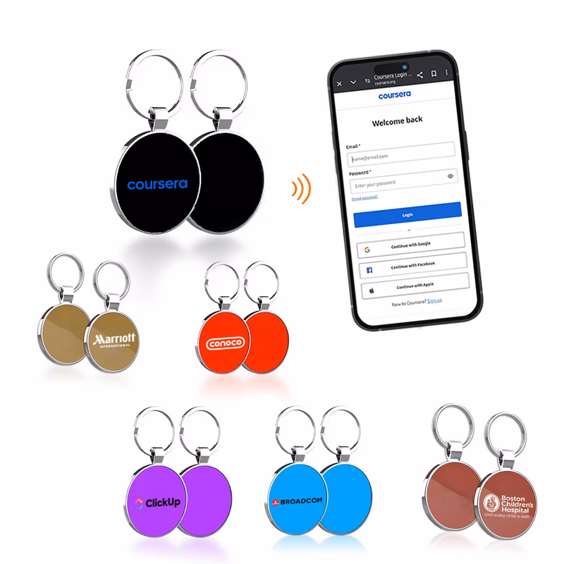 NFC Alloy Keychain - Epoxy