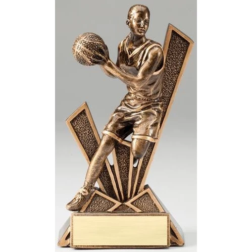 Basketball Female Checkmate Resin Sculpture 1