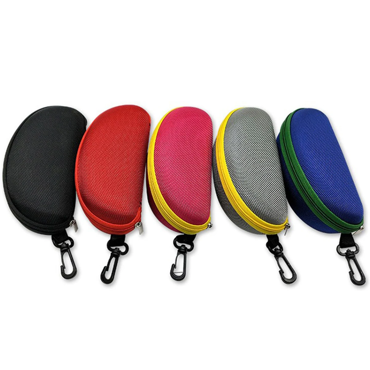 Eyeglasses Case Portable Waterproof W/Zipper & Clip 1