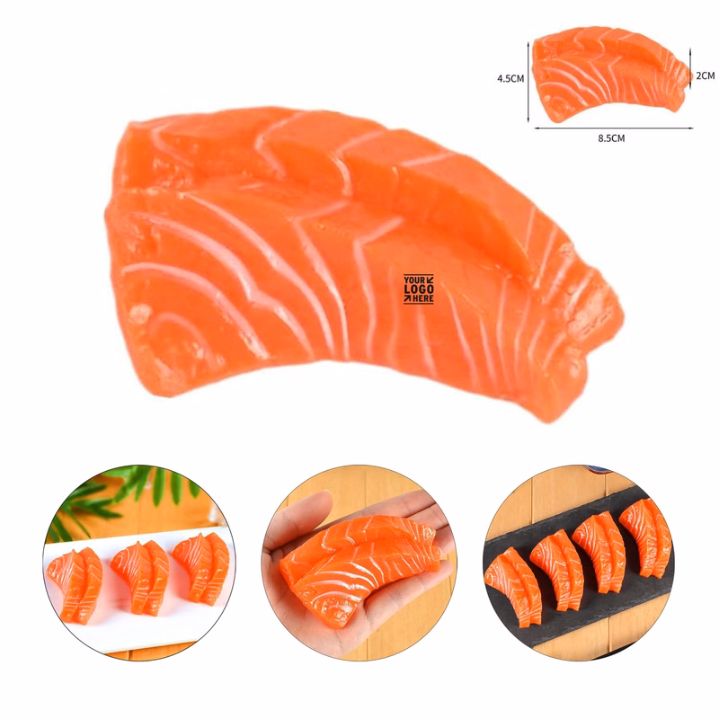 6 Pcs Fake Fish Meat Food Model