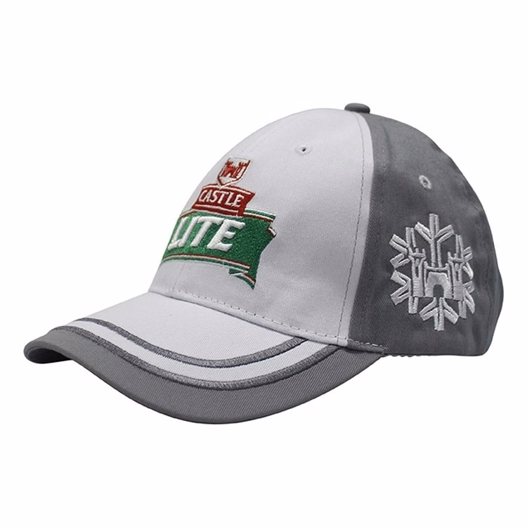 Custom 100% Cotton 6 Panel Baseball Caps Hats with 3D Embroidery Logo