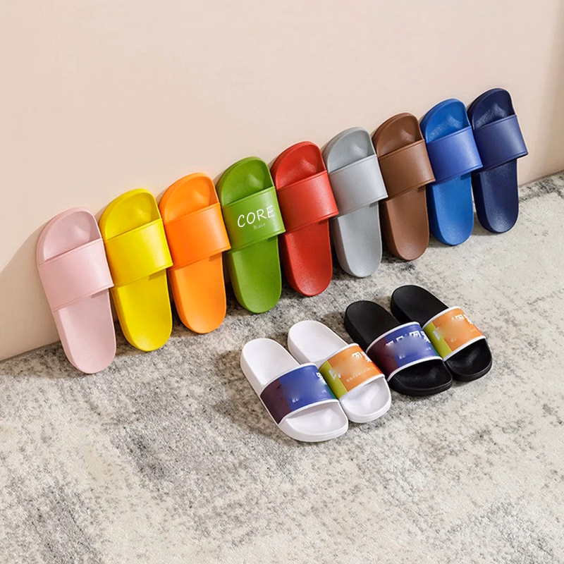 Slide Sandals Open Toe Shower Slipper Non-Slip PVC Shoes