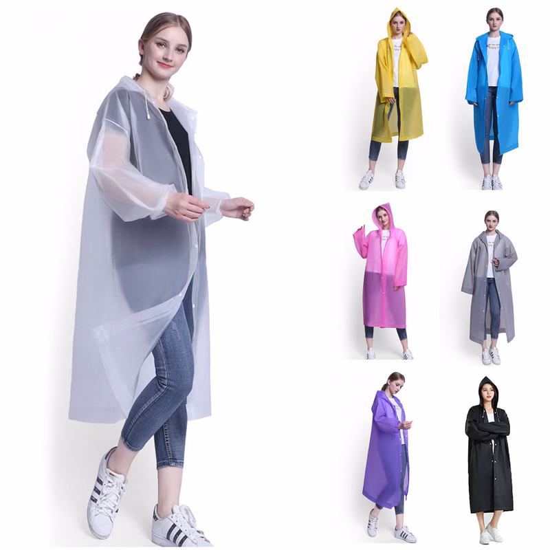 Soft Touch Resuable EVA Raincoat Cape