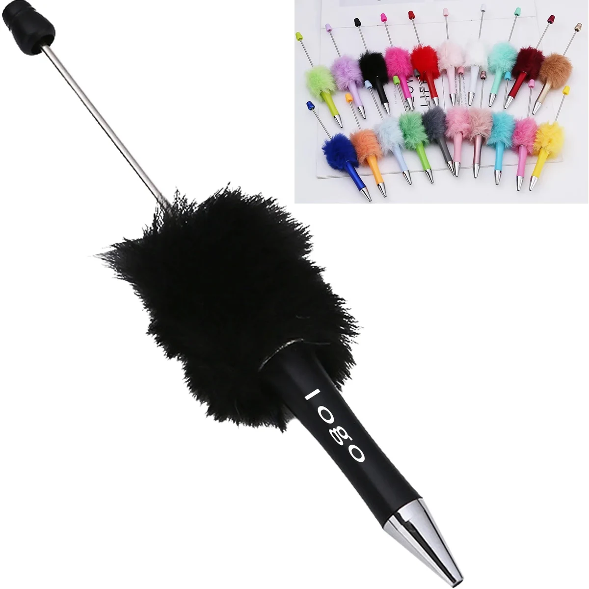 Creative Cute Plush Ball Ballpoint Pen 1
