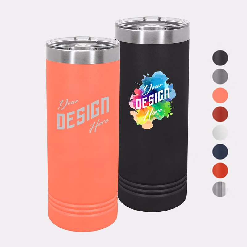 22 oz Polar Camel® Stainless Steel Insulated Skinny Tumbler