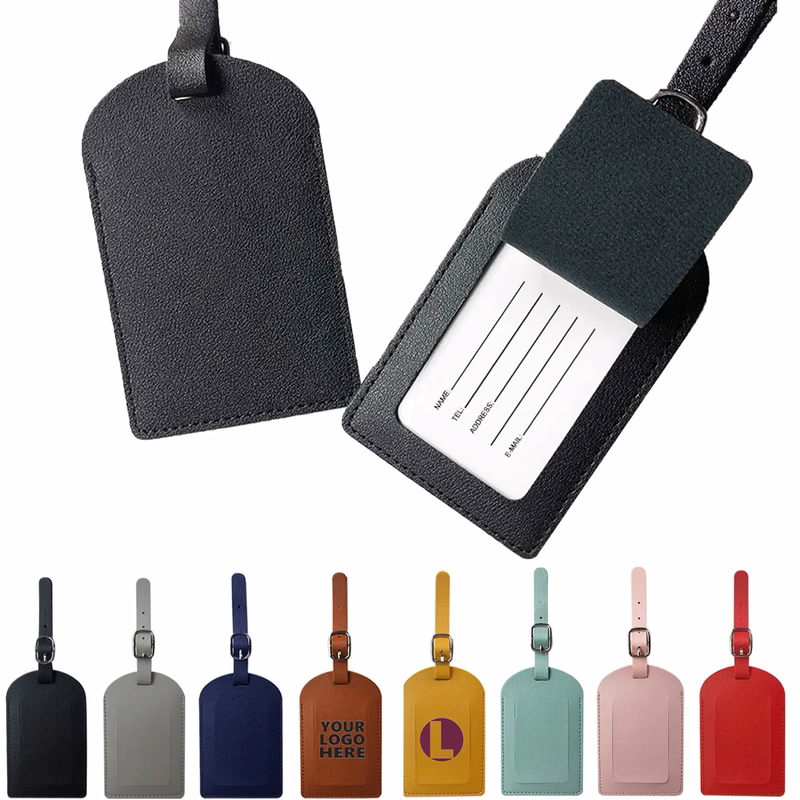 PU Luggage Tag With Loop