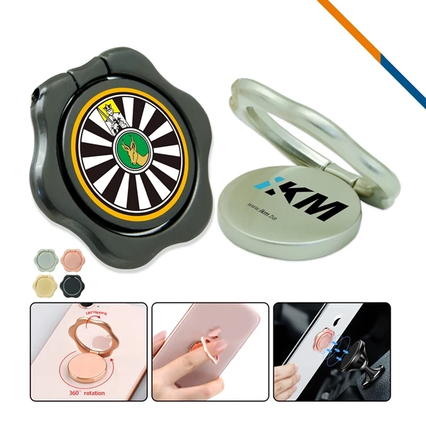 Custom Metal Flower Ring Stand — 360 Rotation Support Up To 8.5 LBS — Corporate Gifts 1