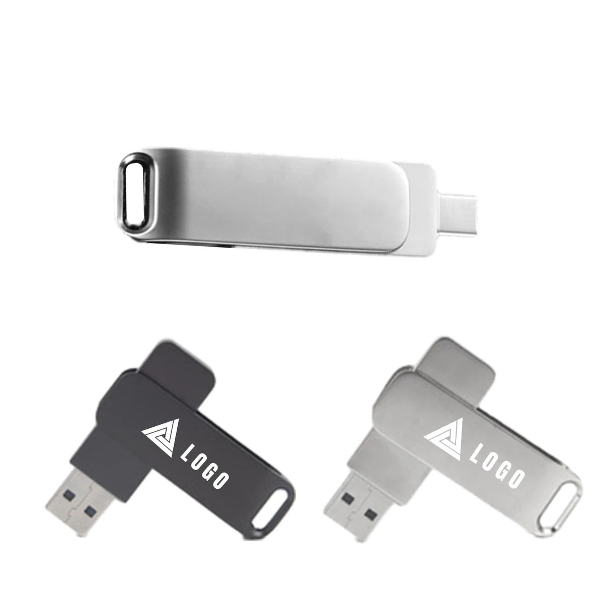 Creative Custom Metal Rotating 8G USB Flash Drive 1