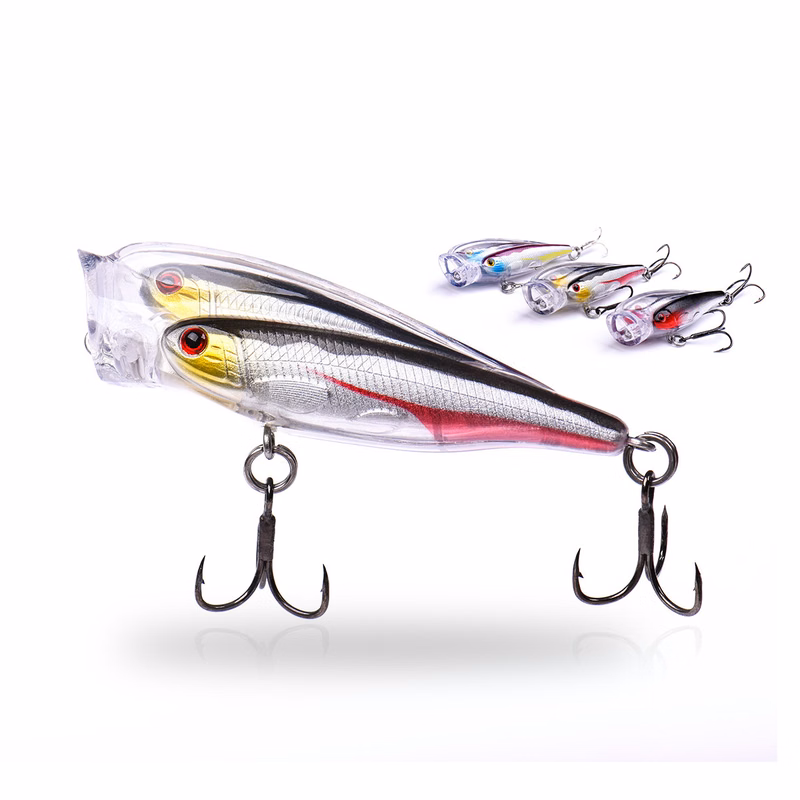 12 Gram Popper Fishing Lure with Treble Hooks