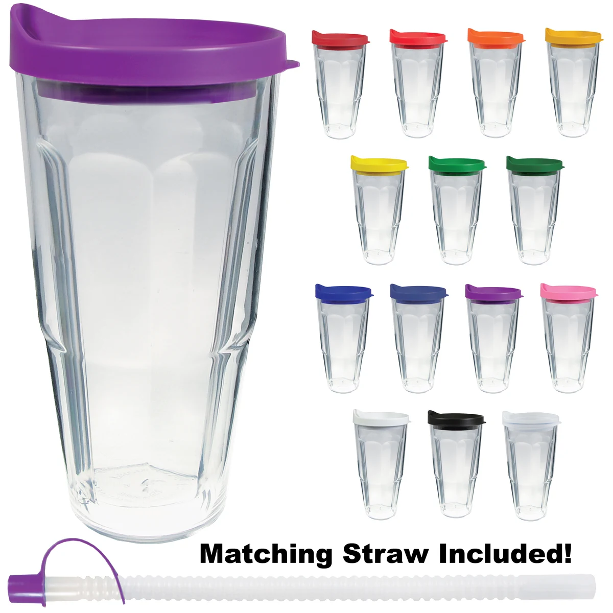 24oz Thermal Dual Walled Travel Tumbler - CLOSE OUT 1