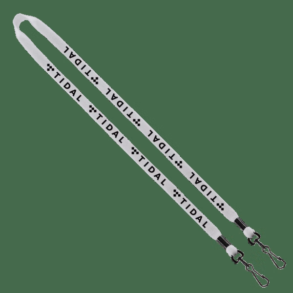 1/2" Cotton Double Swivel Hook Lanyard