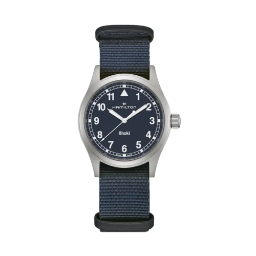 Hamilton Khaki Field Quartz Blue Textile Strap Watch 1