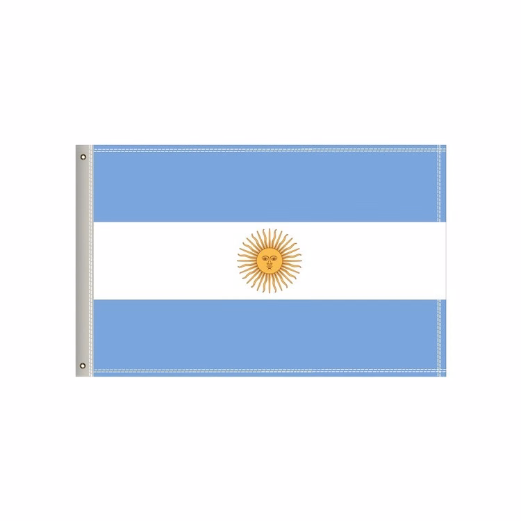 National Flag, Argentina, Double-Sided - 36"W x 24"H