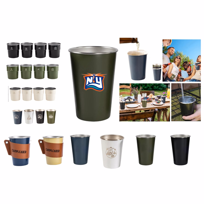 17 OZ Outdoor 304 Stainless Steel Camping Cup