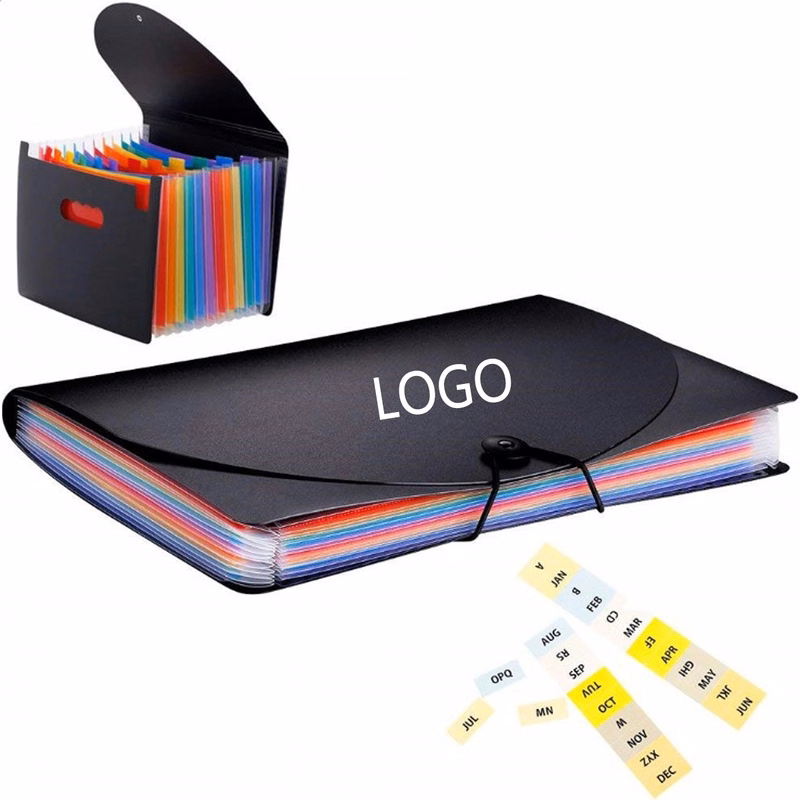 12 Pockets Expanding A4 File Folder