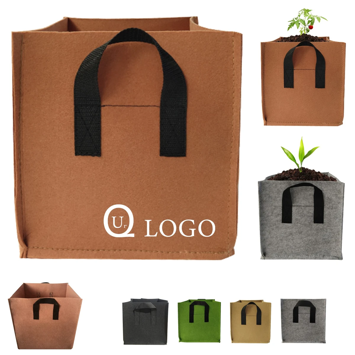 Square Felt Planting Bag 1
