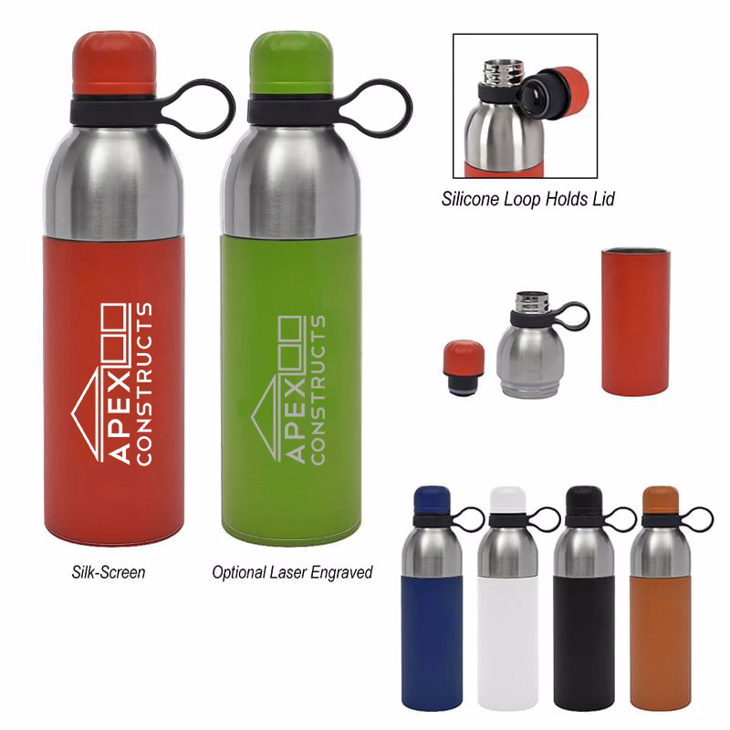 18 Oz. Maxwell Easy Clean Stainless Steel Bottle